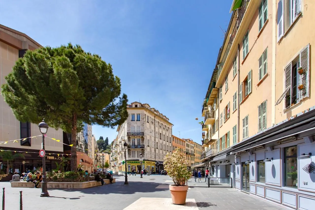 #4 Papon Parking Climatise Terrasse & Wifi 5Mins A Pieds Du Vieux Nice Apartamento