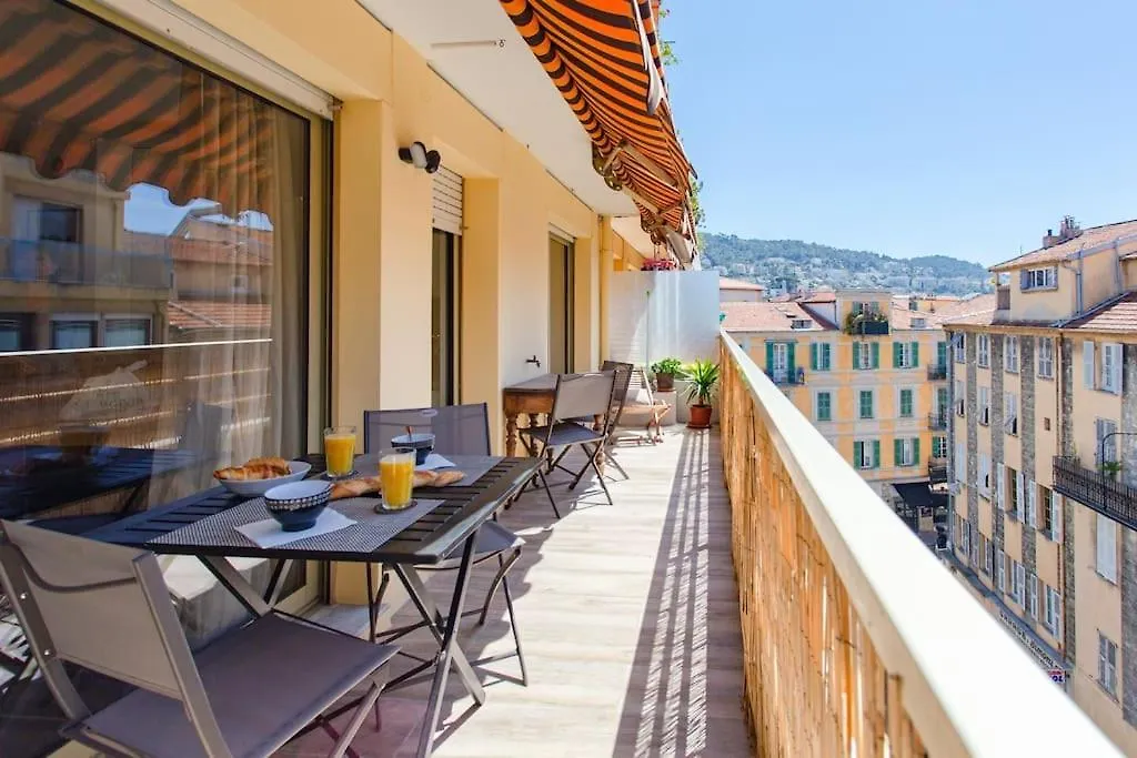 Apartamento #4 Papon Parking Climatise Terrasse & Wifi 5Mins A Pieds Du Vieux Nice
